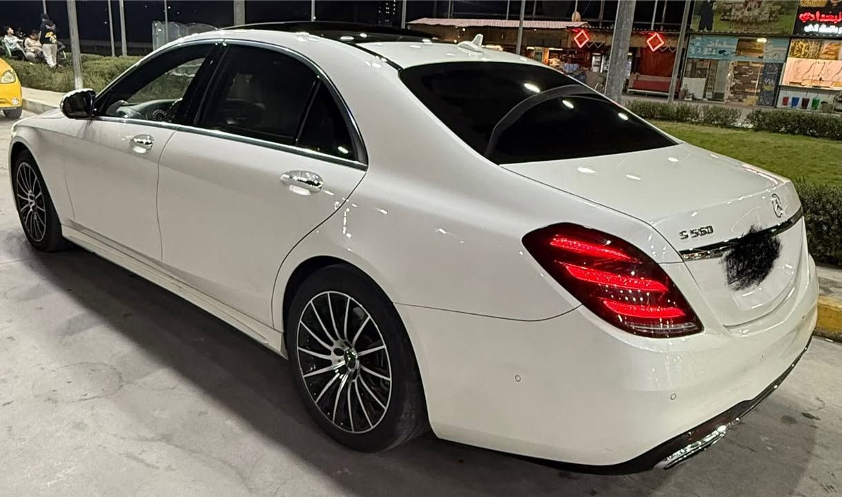 S 560  L
الموديل : 2014

حجم المحرك : 5.0  ثمانية سلندر 

((بيها صبغ باب فقط خليجه سياره كلش جديده)))  

فول موصفات اعلى فئة
بصمة تشغيل وابواب
فتحت سقف بانورما
ثلاجة
كاميرا 360
شاشات خلفية
كشنات مساج
تدفئة و تبريد مقاعد  امامي خلفي 
باب طويل
رادر امامي خلفي جانبي
جنطة كهرباء
لايت امامي خلفي LED
ويل كب amg
انظمة قيادة 
 قيادة ذاتية 
تحكم مقاعد كهرباء امامي خلفي
وبعد بيها هواي مواصفات
اخوان رقمها اربيل سياره تحويل مباشر
مكانها بغداد الكريعات
السعر368 وبيها مجال الاستفسار***********

