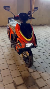 دراجه شحن أباتشي 2026 استعمال إسبوعين فقط بطاريه ليثيوم 72 فولد 50 أمب...