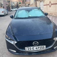 مازدا ٣ أمريكي فقط صبغ بنيد حافته مضرره  مصبوغ كامل بدون ايرباك فول ال...