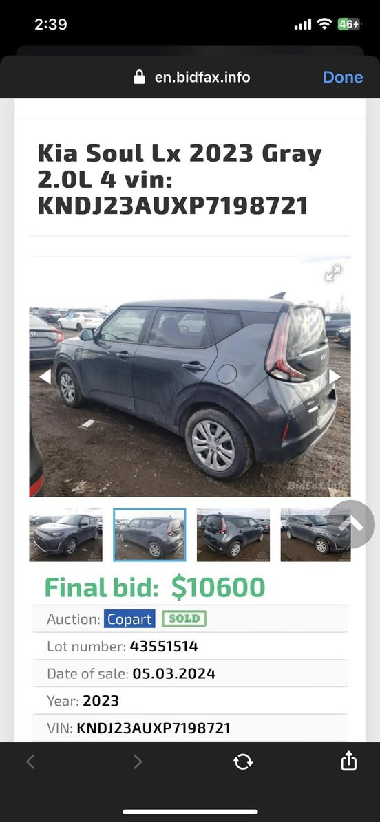 ‎السلام عليكم
‎كيا سول وارد امريكي موديل ٢٠٢٣ تقرير كلين تايتل لون فيلي 
‎محرك ٢٠٠٠ دوش المرغوب  ميدك دوانز 
‎ماشيه ٢٢ الف ميل
‎مرقمة سليمانيه سنويه باسمي تحويل راسا 
‎رادار /توقف ذاتي /مثبت سرعه /تحديد مسار /كاميرا خلفيه/تحكمات ستيرن/مانع اصطدام 

‎بيهة بارد صندوك وشبر صبغ بالباب الخلفي فقط 
‎السعر ١٦٩ ورقه بيهة مجال بسيط 
‎المكان بغداد حي الجامعه

‎الرقم ***********
