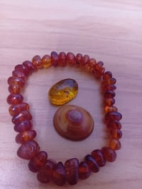 سوار كهرب روسي • قديم • فص كهرب حشري