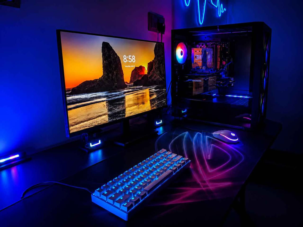 🎮 للبيع PC Gaming + Setup كامل
━━━━━━━━━━━━━━

🖥️ مواصفات الـ PC:

🔹 CPU: AMD Ryzen 5 5600X

🔹 GPU: RX 6700 XT 12GB

🔹 RAM: 16GB DDR4 3200MHz

🔹 Motherboard: Gigabyte B550

🔹 Storage: SSD 1TB

🔹 PSU: 650W

🔹 Case: Vento RGB مع 4 Fans

✅ استخدام خفيف جداً لمدة تقارب 3 أشهر فقط.
✅ الجهاز بحالة ممتازة وخالٍ من المشاكل.
✅ جاهز للفحص والتجربة.

💰 سعر التجميعة فقط: 950,000 دينار

━━━━━━━━━━━━━━

📺 شاشة MSI Full HD 120Hz
💰 السعر: 120,000 دينار
✅ ضمان ساري المفعول

━━━━━━━━━━━━━━

🔋 UPS Line Interactive
💰 السعر: 80,000 دينار
✅ ضمان ساري المفعول

━━━━━━━━━━━━━━

🖱️ Mouse Logitech

⌨️ Keyboard HikGaming RGB

🖥️ Gaming table 
(يتضمن حامل سماعات + حامل أكواب)

💰 السعر: 80,000 دينار

━━━━━━━━━━━━━━

🎧 Gaming Headset + Speakers
💰 السعر: 50,000 دينار

━━━━━━━━━━━━━━

🪑 Gaming Chair
💰 السعر: 65,000 دينار
✅ مستخدم شهرين فقط

━━━━━━━━━━━━━━

💰 سعر السيت أب الكامل: 1,250,000 دينار

📍 الموقع: بغداد

🚚 متوفر توصيل داخل بغداد والمحافظات

📱 للتواصل واتساب:
*********** المحمودية, بابل
