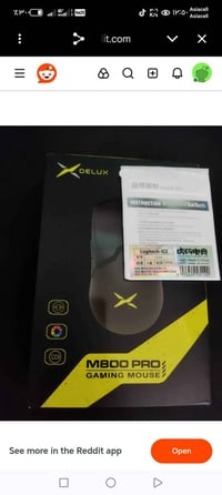 ماوس ألعاب • Delux M800 • خفيف ٥٥جم