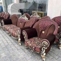 كنب تركي ملكي • خشب زان • ١٠مقاعد