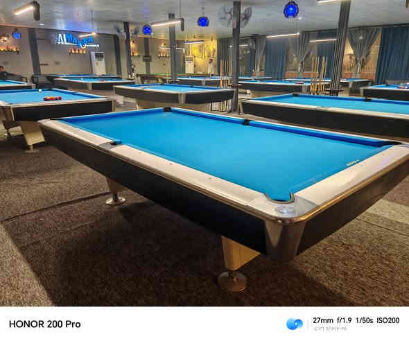 تم اليوم.بحمد الله   في محافضه الحله   قاعه وكوفي المرسئ في شارع كورنيش الحله صيانه 14 ميز وسنوكر باجود المواد ولضمان العمل   لاستفسار ***********  ويوجد جميع طاولات المستخدم وجديد وجميع مستلزمات البليارد 🤍
