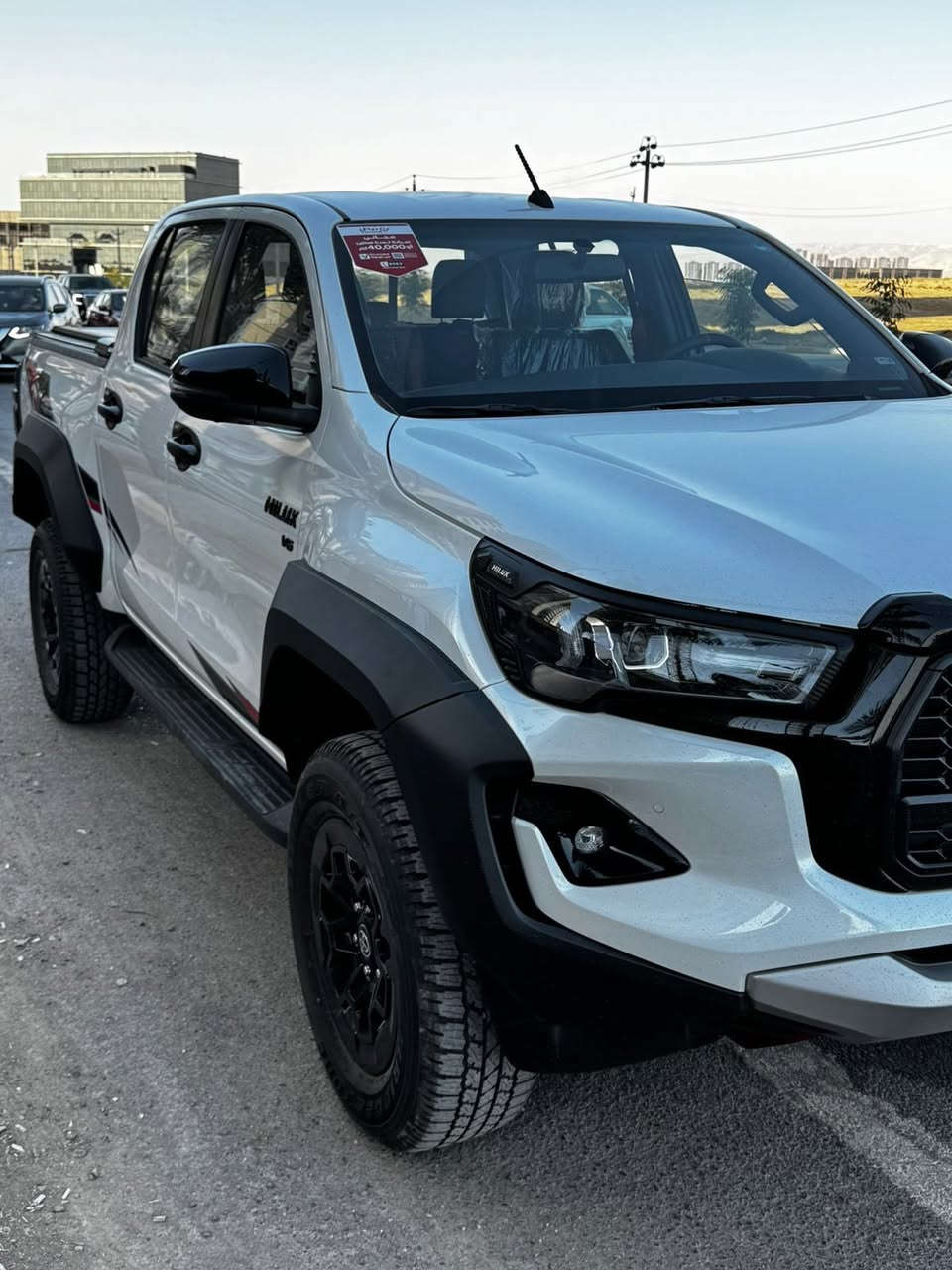 تويوتا هايلكس GR 2025 ساز
السلام عليكم 
هايلوكس 2025 جي ار شركة ساز 
بعدهة بالضمان ماشية 21 الف 
السيارة جديدة وبدون اي نقص 
عليها كماليات وسلايد للبدي اصلي 
رقم اربيل سنوية باسمي 
السيارة بحالة الوكالة مكفولة كفاله عامة 
السعر 460 
للاستفسار ***********
