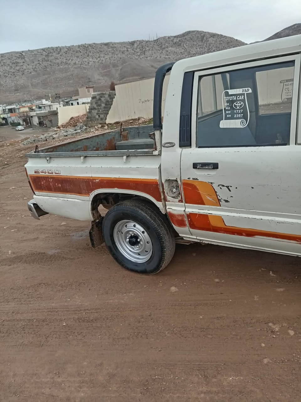 TOYOTA    1988       3y
توێتا 1988    مەکینە 3وای   6 گێڕ   ئاڕم پلاسیک سلێمانی بەشەرتی غرامە و ئەوەلیات و موس و بڕاوە 
بێ دەعم بێ لێدراو سەقف و شانی نمونە لەزگەی بیلادە 
گێڕو مەکینە وشانسی بەشەرت کەمێک دەنگی ئەکسلی هەیە 
سیارەی دەستە  زۆر ڕێک و پێکە ماڵی دۆستە ناونیشان تەکیە ی کاکەمەند  ***********     سعری 35گڵایە

سیارەکە هی من نیە پەیوەندی بەخاوەنیەوە بکەن بەڕێزان
