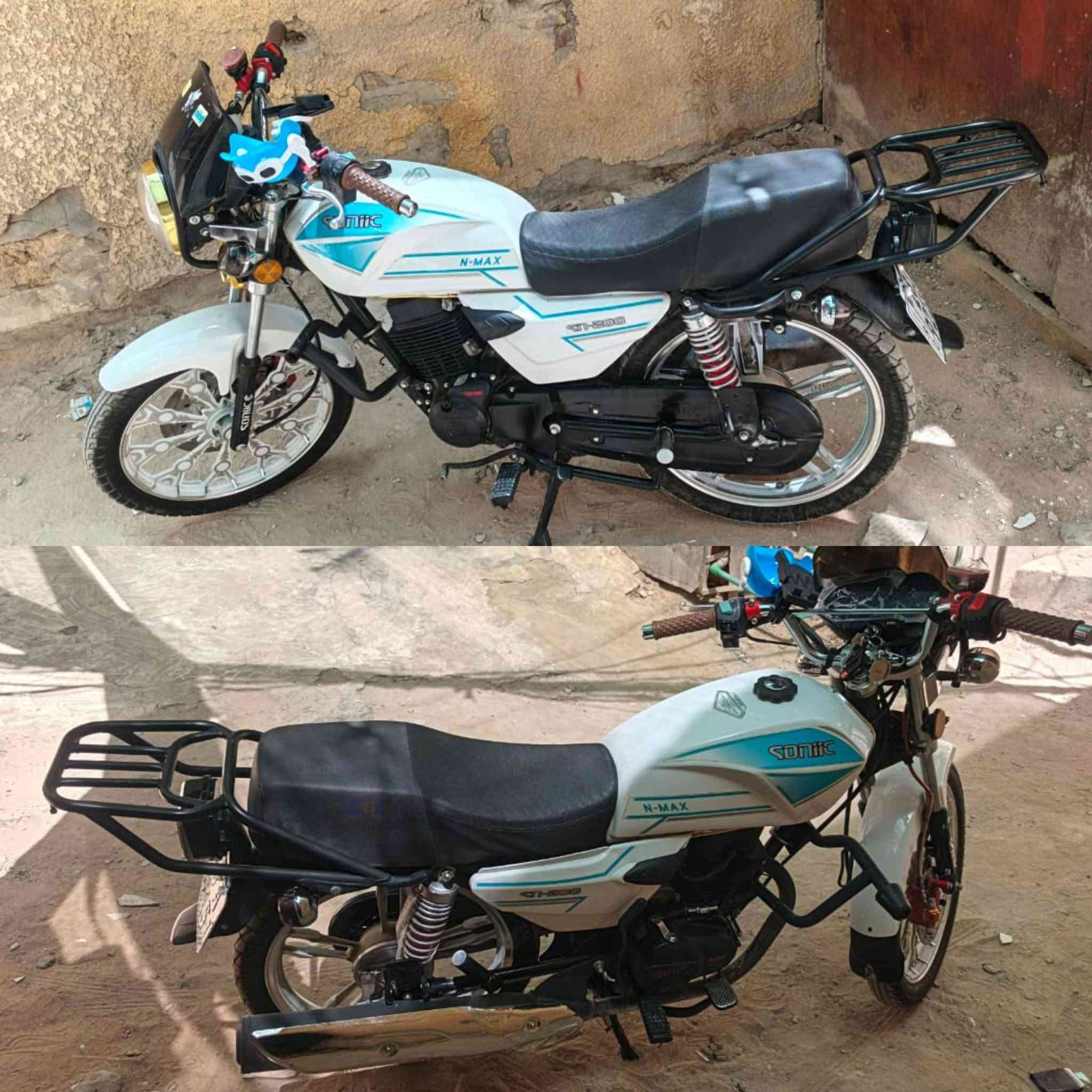 للبيع..
دراجة Sonic N max سونيك أن ماكس 🏍️ 🏍️ موديل 2020 طالعة من الوكيل 2025 الشهر ال10. 

حجم المحرك : زنجيل 200Cc ( ٢٠٠ سي سي ) المرغوب ⚡⚡ 

محرك دايون 👍🚀 ، مانع إهتزاز، كاتم. 

🚔🚦الدراجة أُصولية مرقمة ( رقم نجف ) لوحات 🚓🚥 ( فقط مداور ). 

السعر : مليون و650 ألف.

مكانها : النجف الأشرف، نهاية شارع المدينة.

ملاحظة " تجي تفحص وتأخذ لأي مصلح في النجف.

رقمي *********** ( واتساب ).
