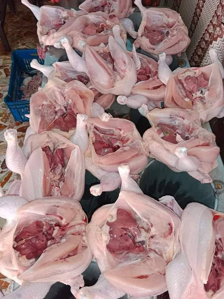 صلو على الحبيب قلبك يطيب

خيرات اليوم السبت 20/26/6/27

دجاج ذبح عراقي ديرا100%100💯
يوجد لدينا ✔️ خدمة توصيل جميع مناطق ابو غريب 

الفرع الاول خرنابات شارع السچه 

- [ ] 1_صدر دجاج ذبح كيلو 6500
- [ ] 2_افخاذ ذبح كيلو 6500
- [ ] 3_اجنحه ذبح كيلو 6500
-[ ] 4- دجاج ذبح خشن وزن 2 كيلو  10/000
-[ ] 5- كبد دجاج طازج 6500
ركب كيلو 2000
كراعين دجاج 2000
لحم مثروم عجل كيلو 10/000
الحم مثروم عجل نص كيلو 5000
الحم مثروم عجل ربع كيلو 2500
يتوفر لدينا خدمة توصيل  كافت مناطق ابو غريب 
 @متابعين
للحجز واللستفسار ارسل رساله على الواتساب او  الماسنجراو الاتصال 

***********///*********** # @متابعين #
