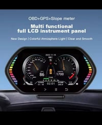 شباب عندي شاشة عرض كيجات السيارة بشكل مميز تعرض كل بيانات السيارة سطوع...