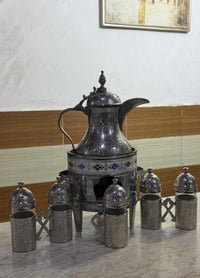 دلة • منقلة فحم • ٥ استكاين مغلف