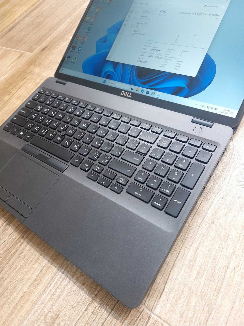 لابتوب    Dell Latitude 5500 Ci5 8th 
بمواصفات مناسبه للبرامج  المكتبية  والحسابية والتصفح والأمن السيبراني  .
بسعر 240 الف دينار عراقي 
Cpu Ci5-8365U    جيل ثامن 
Hard 256GB nvme قابل للتطوير 
Ram 8gb ddr4         قابل للتطوير 
15.6 screen 1920x1080 FHD
Back-light Ar-En ضوئي 
Charger dell شاحن اصلي 
يمكن للزبون فحص اللابتوب وتشغيله والتأكد من المواصفات قبل الاستلام  اللابتوب.
نسبة النظافة 95%
ضمان لمدة خمسة أيام للفحص في حالة وجود خلل مصنعي تستبدل بنفس الموديل حصرا 
عنوان المكتب بغداد شارع الصناعة مجمع الرياش مكتب اليسر للتواصل والحجز ***********
