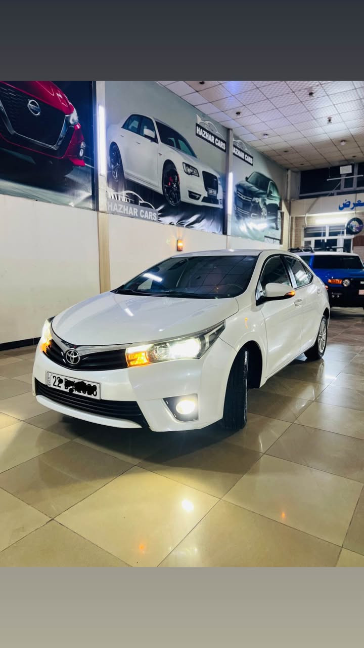 سلاوتان لیبیت 
تویتا کرۆلا بیکاشۆ 
مۆدیل2015 
مەکینە بچووک 1.6
سەیارەکە هیچ هیچی نیە 
هەتا دەحمیەکانیشی بەشەرت بێ بۆیاخ بێ تحدیل
هیچی پیوە نیە رەقەم هەولیرە
سەنەوی هەزە فحس رەقەم نوێ 
لە فحس و هەزە 100% هیناوە چرکەی تیدا نیە
شاشە و کامیرەیە
155کم رۆشتووە گیر و مەکینە نەکرایتەوە
هەیکەلی نموونەیە لە جوانی 
بەناو خۆمە هیچ کیشەی نیە
بۆ زانیاری زیاتر پەیوەندی بکەن 
ڤایبەر+واتسئاپ *********** Singapore
