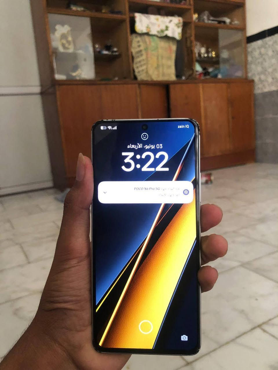 بوكو اكس 6 برو 5g 
كله شغال 
ذاكره عملاقه 512 
ببجي ١٢٠ فريم 
جهاز وترربروف كلشي ما مبدل 
***********
يرهم بيع ومرواس بايفون حسب القناعه
