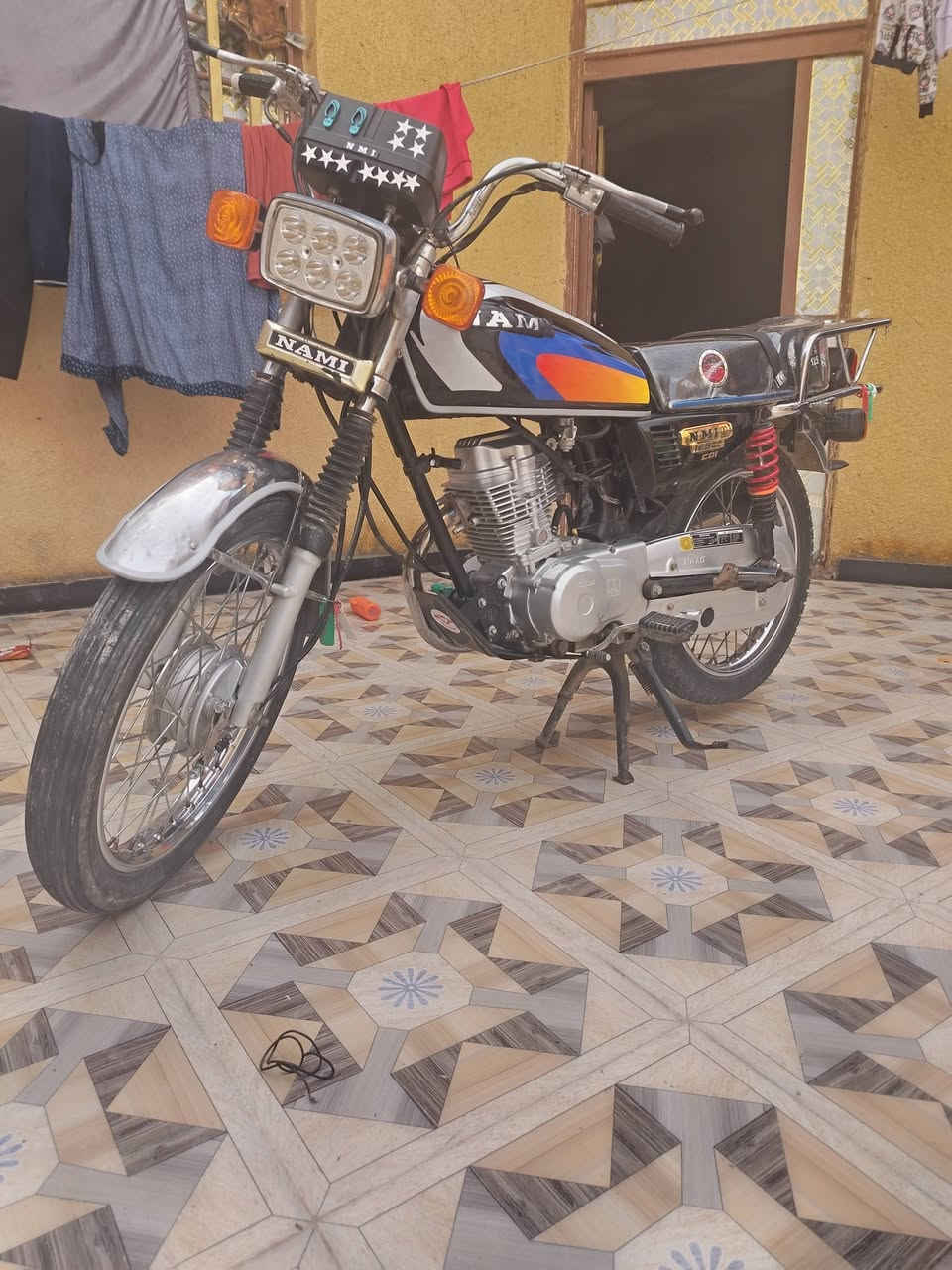 سلام عليكم دراجه للبيع شاصي  نامه مديل 2008 وتعمير 2026 كله جديد اوراق نضاف المكان كوت شيخ سعد  الاستفسار اتصل عله رقم ***********
