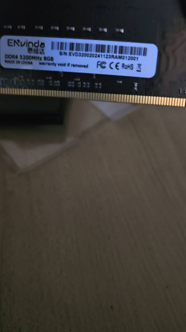 من رخصة الادمن
رامات pc كبس الشركة
ترددهن 3200HZ. 8*2
للتواصل على واتساب 
***********
