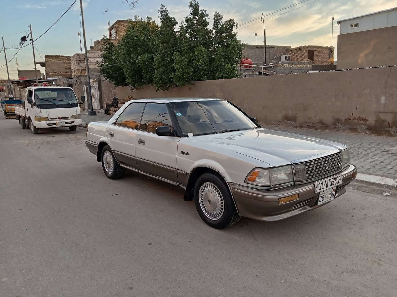 السلام عليكم هارتوب نفخ موديل 91 السياره جديده مكينه وكير وحداديه تخم تاير رقم بغداد انكليزي تحويل ثاني يوم تبريد شغال كهربائيات كله شغال واحله من الصور دواخل جديده المكان واسط السعر 42 الرقم ***********
