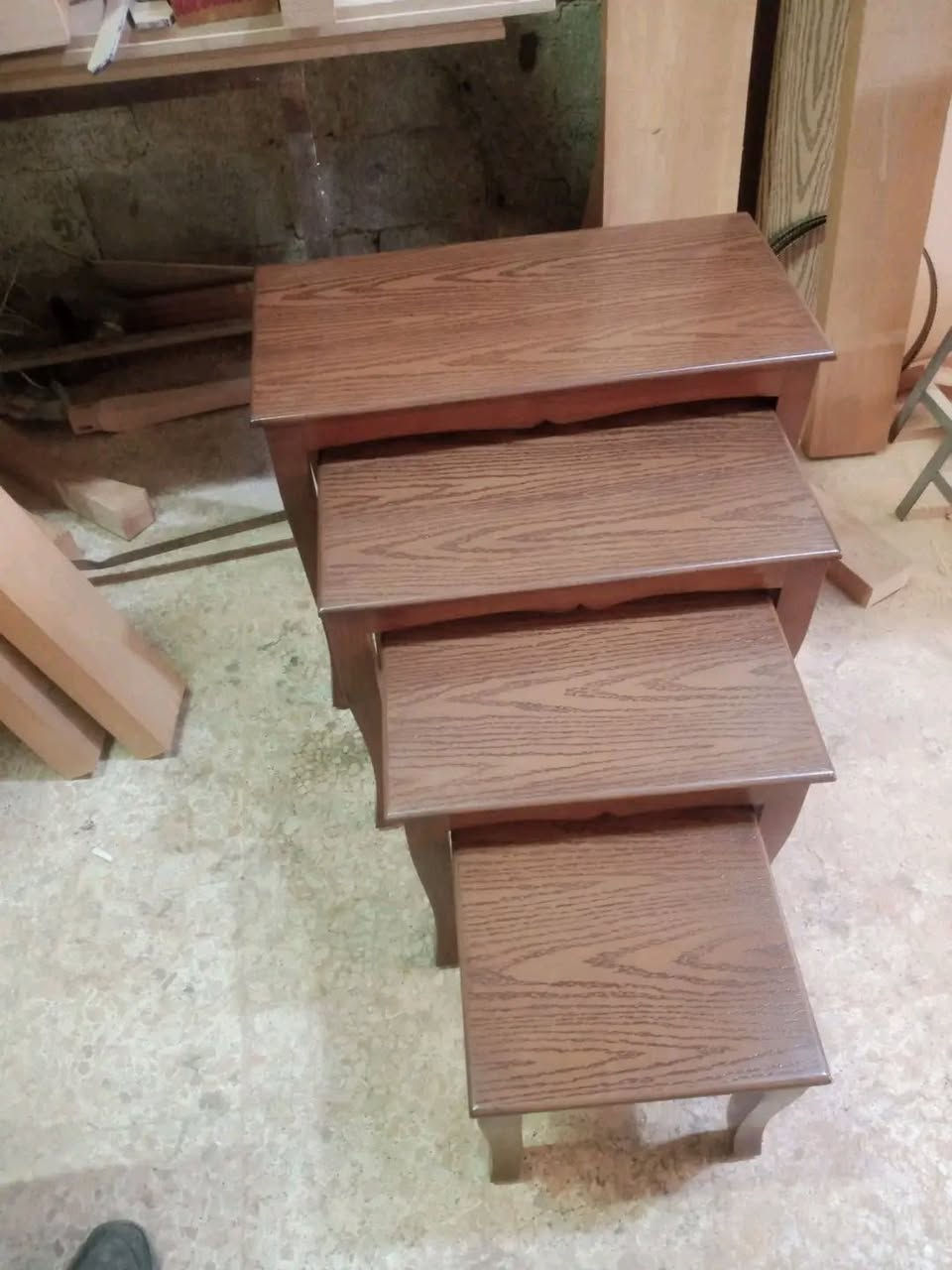 بسم الله نبدأ. 🌸
ورشة النور للموبيليا والمفروشات الحديثة🌸.. 
طقم طاولات دك أربع قطع بقلب بعض.. 
عدد ٤.. 💥💥💥💥💥
للاستفسار يرجى التواصل مسنجر 💥 
لسنا الوحيدين لكننا🌸 الافضل🌸


**إذا كنت صاحب هذا الإعلان وتريد حذفه لأي سبب، رجاءا أرسل رسالة إلى الدعم الفني**