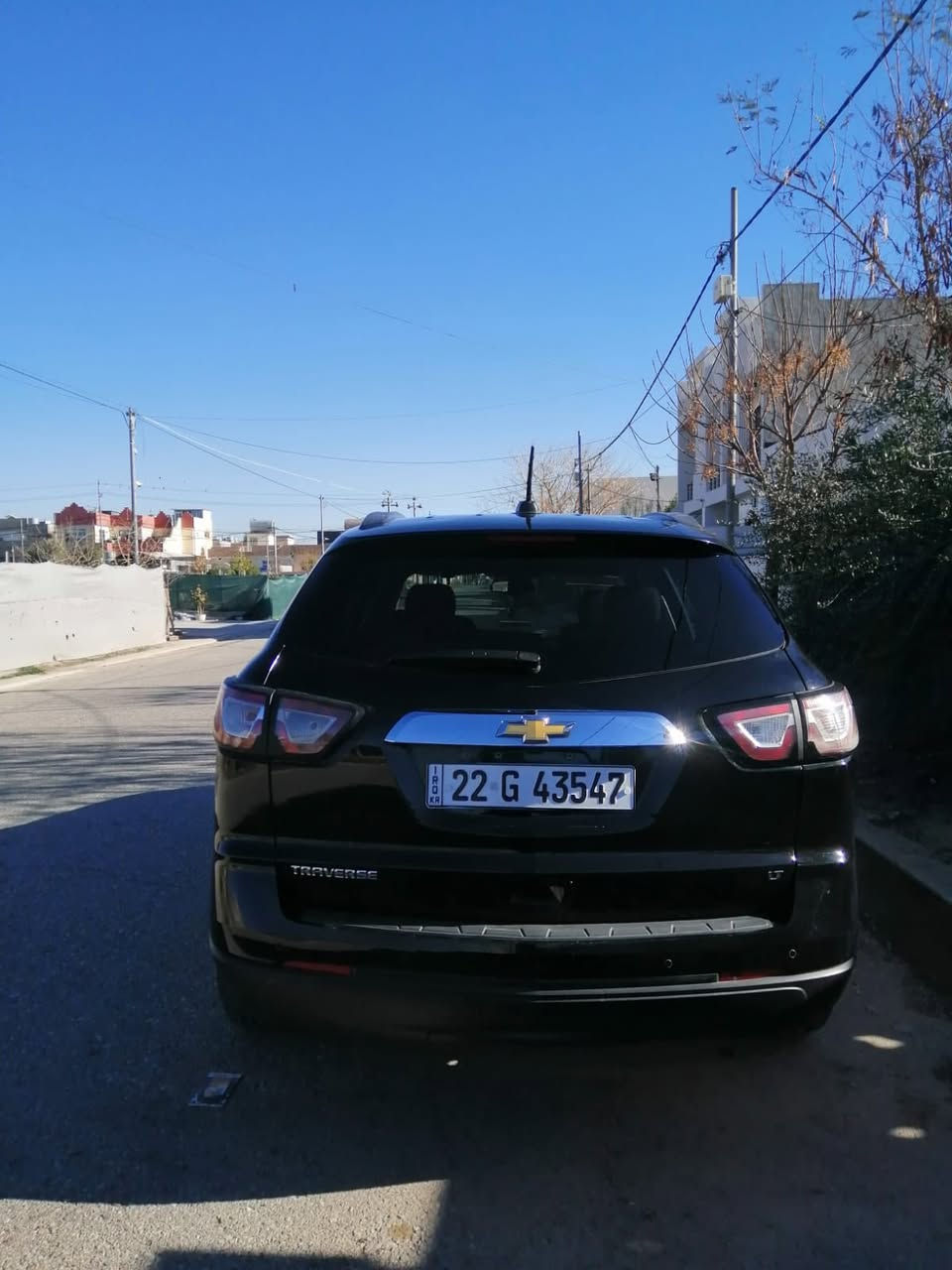 السلام عليكم شوفرليت ترافرس 2017 LTكلين محرك وكير كفاله مكان السياره اربيل تحويل مباشر للبيع او مراوس باقل 
السعر 170 ورقه 
***********
