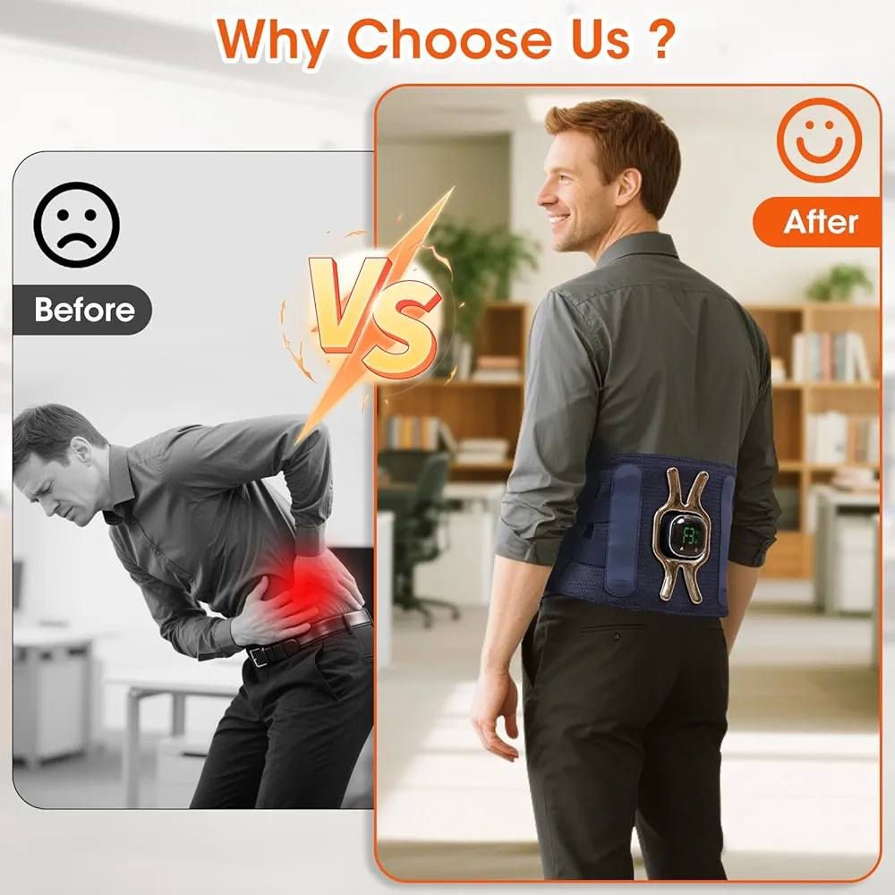 هذا المنتج هو حزام تدليك ومساج متعدد الوظائف للخصر والظهر. 
الوظائف الأساسية: يوفر تدليكًا بالاهتزاز مع خاصية التسخين بالأشعة تحت الحمراء لتخفيف الآلام واسترخاء العضلات. 
مناطق الاستخدام: يمكن استخدامه على الخصر، الظهر، الرقبة، والبطن لتخفيف التوتر والضغط. 
المميزات التقنية: يحتوي على بطارية مدمجة قابلة لإعادة الشحن للاستخدام اللاسلكي، مع إمكانية التحكم في درجات الحرارة ومستويات الاهتزاز. 
تصميم مريح: مصنوع من مواد ناعمة ومرنة، ويتميز بخاصية الإغلاق التلقائي للأمان.


**إذا كنت صاحب هذا الإعلان وتريد حذفه لأي سبب، رجاءا أرسل رسالة إلى الدعم الفني**