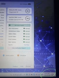 iPad M2 128GB بطارية 98 عدد دورات الشحن 155 نظافة 99% موضح بالصور الفح...