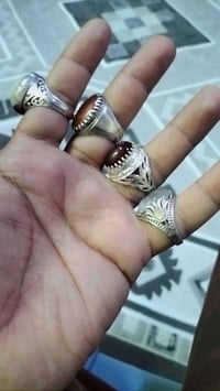 ٤ محابس • فضة عيار 925