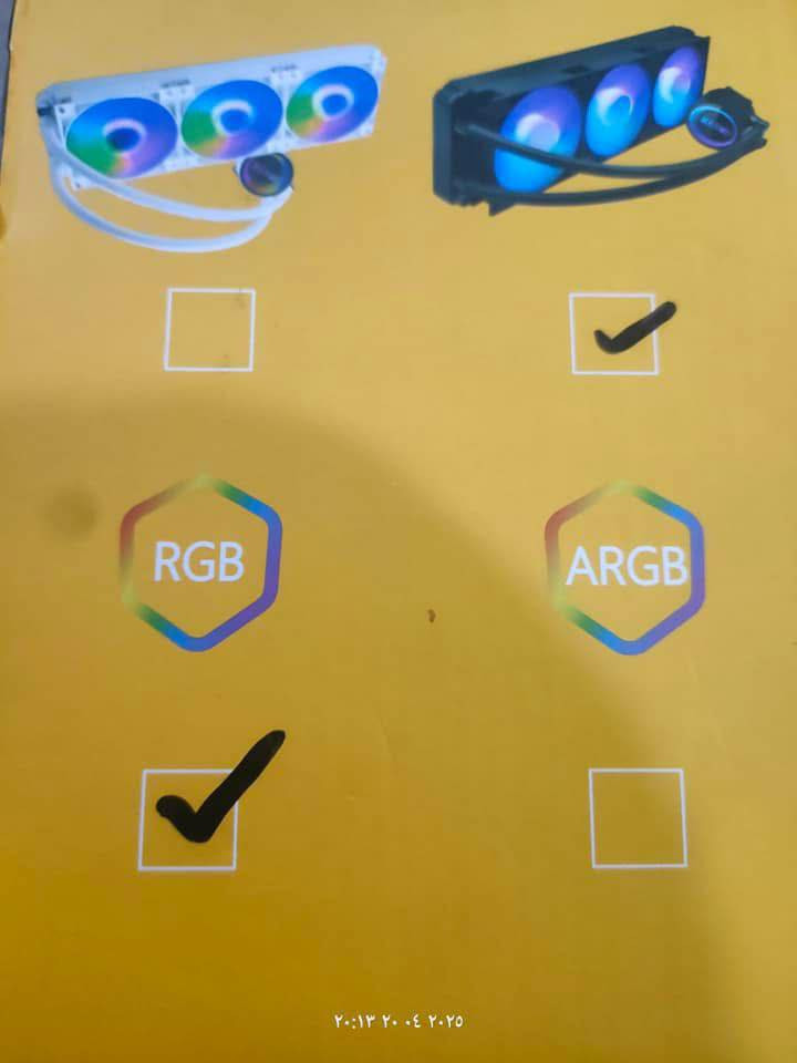 السلام عليكم
مبرد مائي من MANMU

اسمه:MANMU 360ARGB/RGB

لونه اسود و RGB

نضيف100% 

سعره 70 و بيه مجال


**إذا كنت صاحب هذا الإعلان وتريد حذفه لأي سبب، رجاءا أرسل رسالة إلى الدعم الفني**