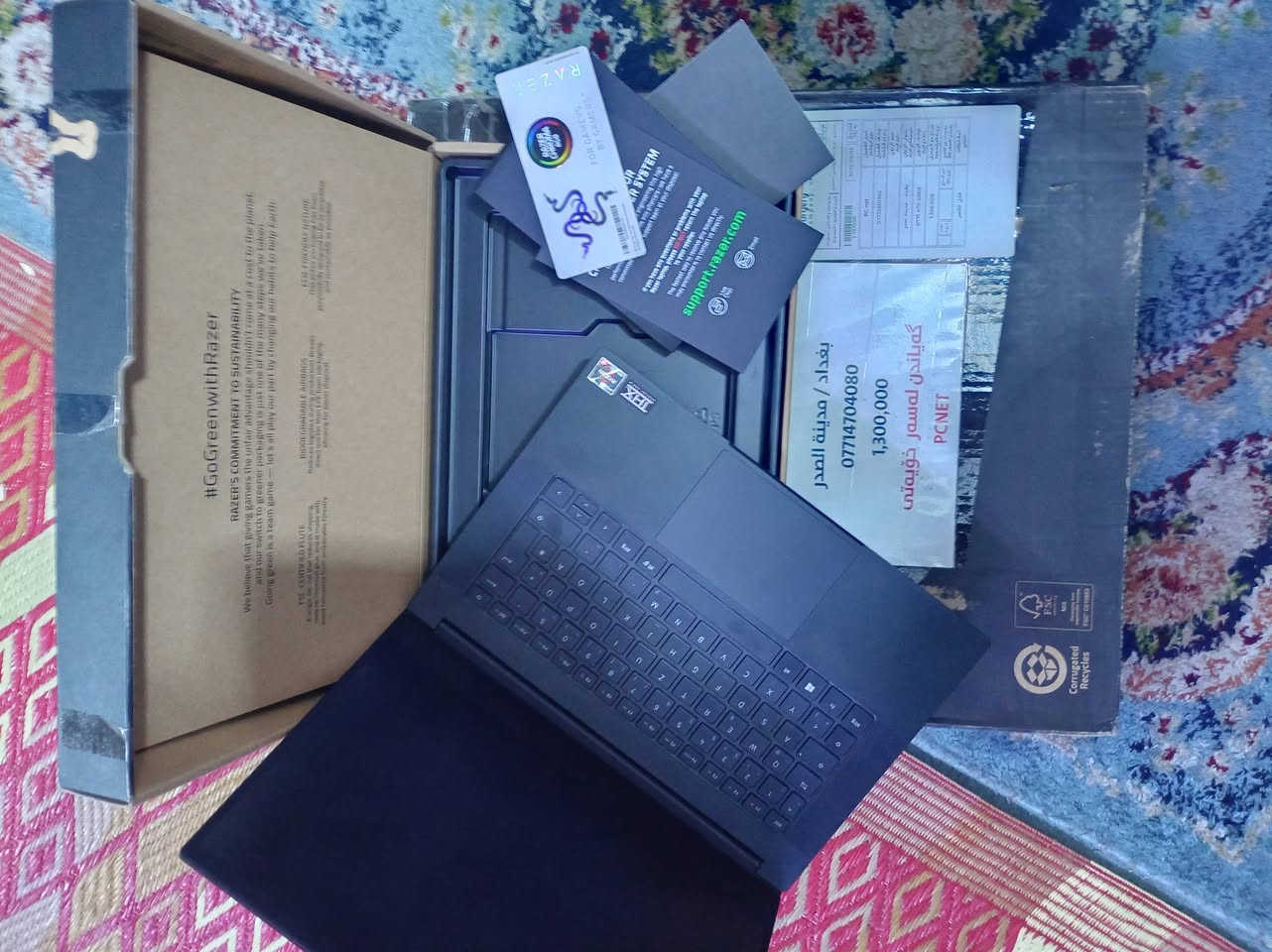 لابتوب العاب رايزر مستخدم خمسة اشهر فقط من غير لمس اللابتوب لانه معلق على الرف ،واللعب عن طريق الجوستك ،بنظافة 99% .
بسعر مليون وربع 
بغداد ولا يوجد توصيل 
***********
