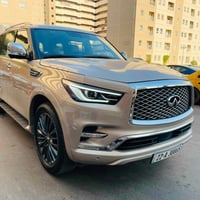 انفنتي QX80   2023 موديل Vip وارد امريكي حادث بالصور موجود  ماشية 45 ا...