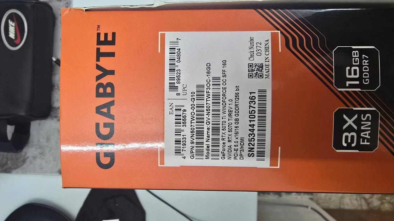 RTX 5070 TI جديد
سعر المطلوب
1650000
سبب البيع صارت مشكله واريد ابيعه
***********
