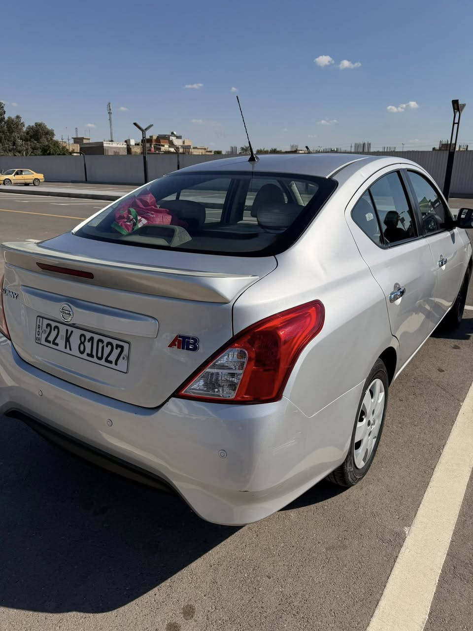 نيسان صني هندي 2023
ماشية 38 الف 
رقم اربيل كفالة عامة باسم الشركةATB تحويل ثاني يوم
مكفولة من الصبغ❌ والبارد❌ والتبديل❌
كير محرك مكفول
شاشة✅ 
كاميرا وحساسات✅
اشارات بالمري الجانبية✅
مقاعد جلد✅
تبريد فول 
السعر 120 ورقة
المكان بغداد/حي اور
للاستفسار فقط على الاتصال(يوجد واتس اب)
***********
