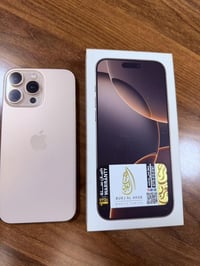 Apple iPhone 16 Pro Max اللون الشمباني المميز، بنسبة نظافة 100% بدون أ...