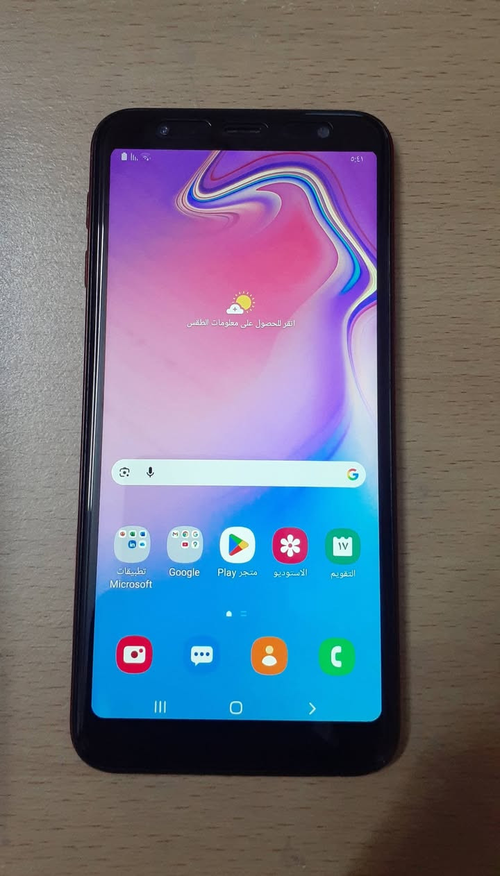 موبايل كلكسي سامسونج J6 plas شرط  جهاز مستخدم قليل لون احمر شراي يتصل على رقم *********** عنوان طوز .
