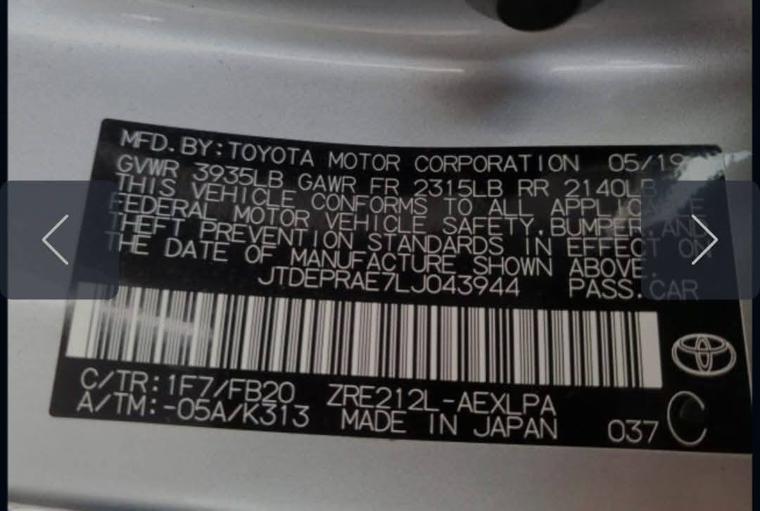 للبيع كورلا 2020 وارد امريكي لكن الصنع ياباني
Le1800

ماشية 88 الف ميل

بسمي بغداد

بيها بارد ٣ مكانات

السعر ١٤٥ ورقةوبيها مجال قليل

الاتصال ***********
