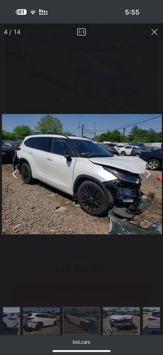 السلام عليكم 
سيارة هايلندر 2023 
بانزين 4تيربو 
رقم بغداد بأسمي تحويل مباشر 
السعر 285 وبي مجال قليل 
موقع السياره صلاح الدين قضاء بلد 
للإستفسار الاتصال على الأرقام التاليه 
***********
***********
