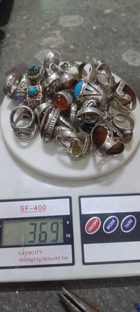 محابس فضه 925 أحجار اصليه وصياغات يدويه  وزن محابس 400غرام  سعر غرام ٣...