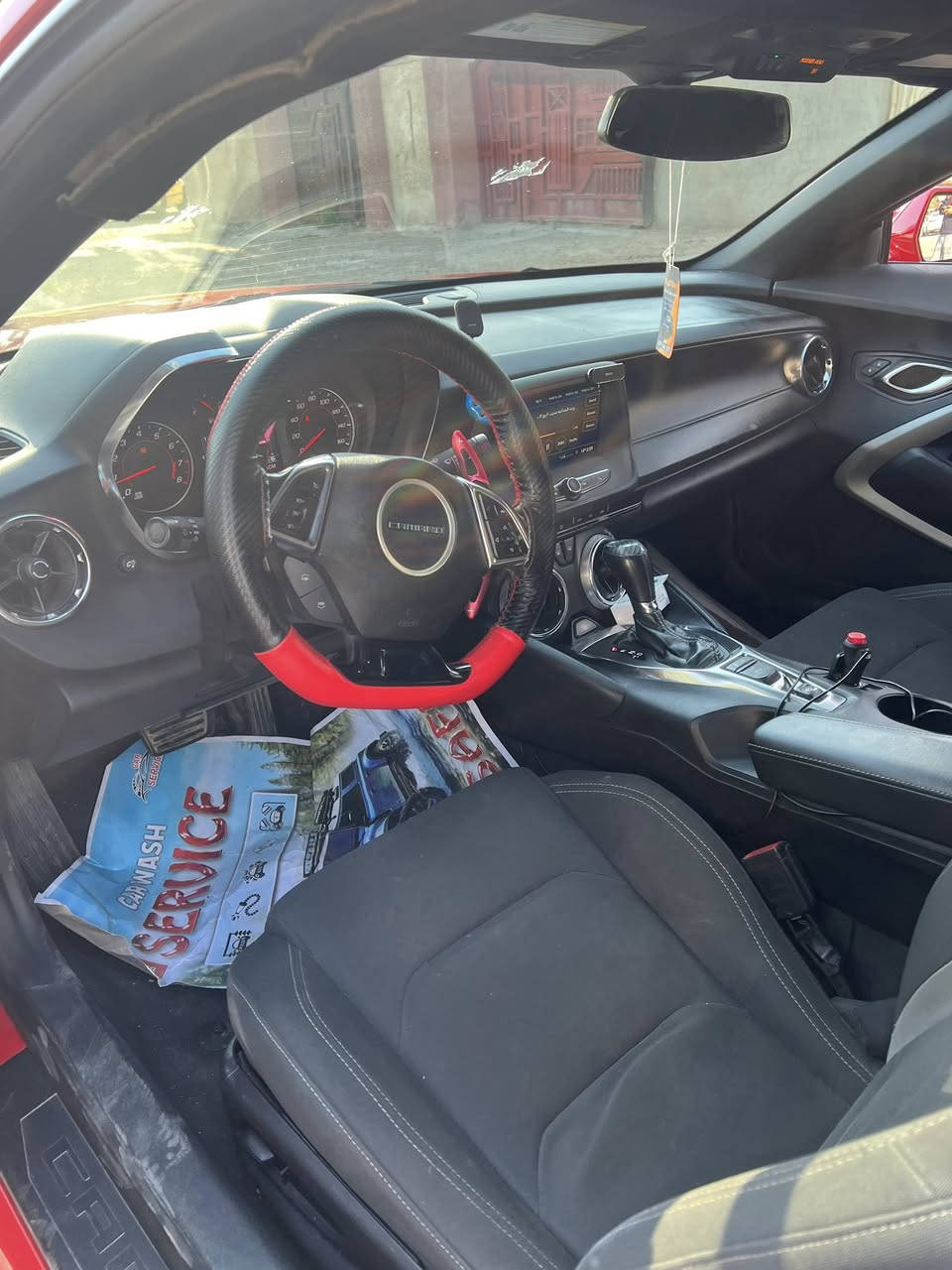 سلام عليكم كمارو 2020فول عده الفتحة بيها جاملغ امامي مبدل بدون دواخل وجاملغ خلفي طخه وصبوغ عله كدها وبلعراق جاملغ ايمن الساره بدون دواخل السياره معروضه ب(135$) وبيها مجال السياره مكانها البلديات  لالستفسار (***********)
