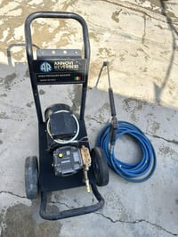 فارة غسل سنكل ٢٠٠ بار ايطالي مع صوندة ١٥ متر مسلح ومسدس  كمبريسر ٥٠ لت...