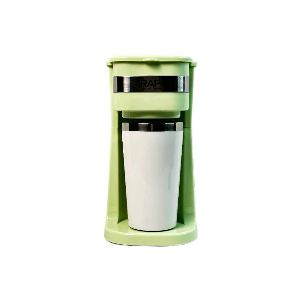 ماكينة قهوة RAF عملية وسهلة الاستخدام، تأتي بقدرة 420 مل لتحضير قهوتك المفضلة بسرعة. مثالية للاستخدام اليومي في المنزل أو المكتب. الجهاز سهل التنظيف ويوفر قهوة شهية في دقائق معدودة.