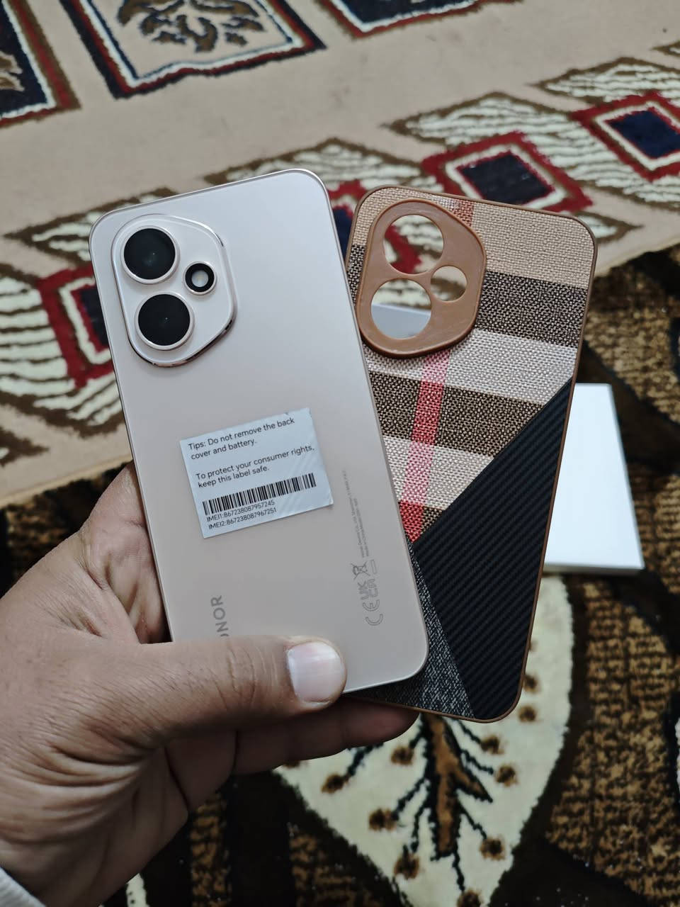 هونر 400 أخو الجديد
كامل مكمل
الذاكرة 512
الرام 12
الشاشة أمولد
للبيع بـ 400
أو للمراوس
مكاني بغداد

رقم الهاتف
***********
