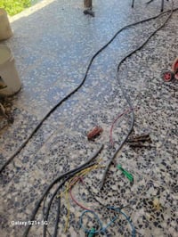 كيبل نحاس مستعمل نضيف الطول ٥ونص وقطعه ٣وربع  الحجم ١٦ في ٤ المكان بغد...