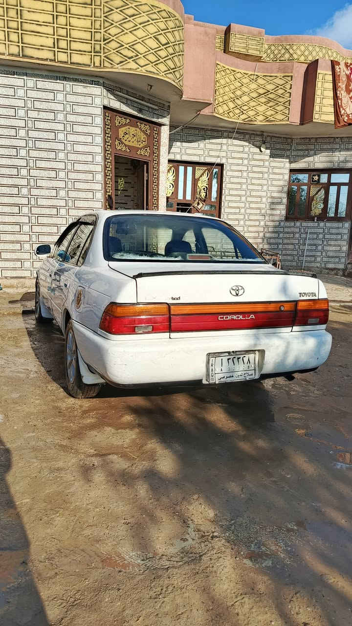 السلام عليكم  كورلا موديل 94 
رقم صلاح الدين شرط التحويل سنويه لغاية 2028
مكفوله من الضربه والكصه والنقل الجثه والعيب الشرعي بدون قطرة صبغ 
محرك يصرف ، وكير شرط  
كهربائيات وكيجات كله شغاله
مري كهربائيات + سنتر لوك فتح عن بعد 
السعر (58) 
العنوان :صلاح الدين قضاء بيجي 
شراي اتصل 

***********
،
***********
