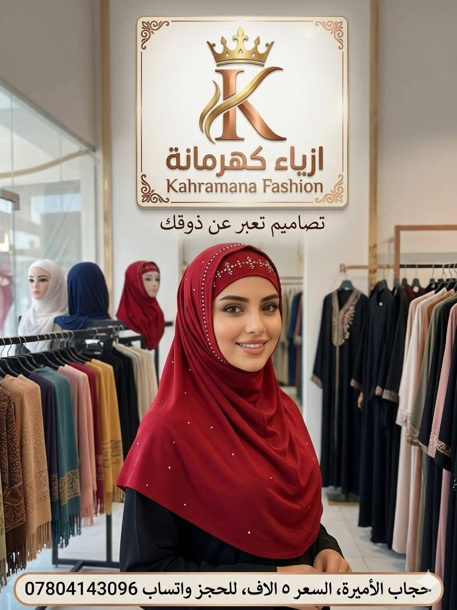 حچاب الامیرة اسود والوان ستراس وسادة
الاسعار بالصور للحجز واتساب *********** يوجد توصيل جميع المحافظات
