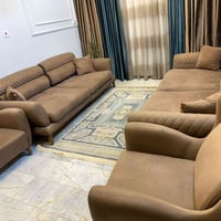 طقم قنفات كامل بتصميم تركي مودرن وأنيق اللون بيج / بني فاتح مميز يتماش...