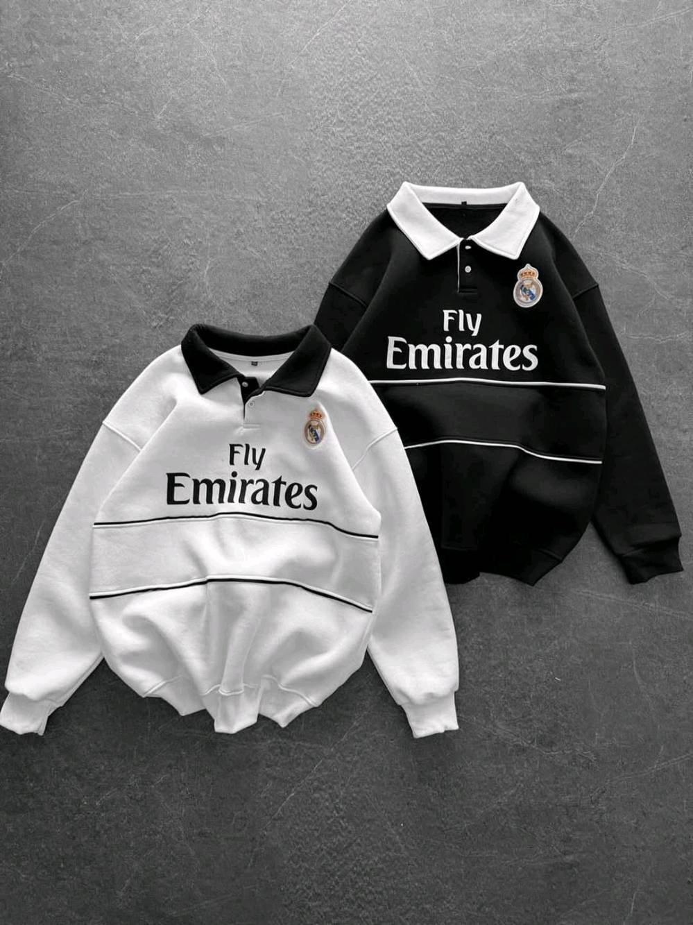 ‏NEW COLLECTION ⭕️
⭕️ Fashion
بلوز ريال مدريد قطن100‎%‎
السايز (s-m-L-xl-xxl) 
السعر 17الف قطعه ثنين 30 الف 
متوفر توصيل لجميع مناطق الديوانية
يوزر البيج ع الانستا fashion_h.j