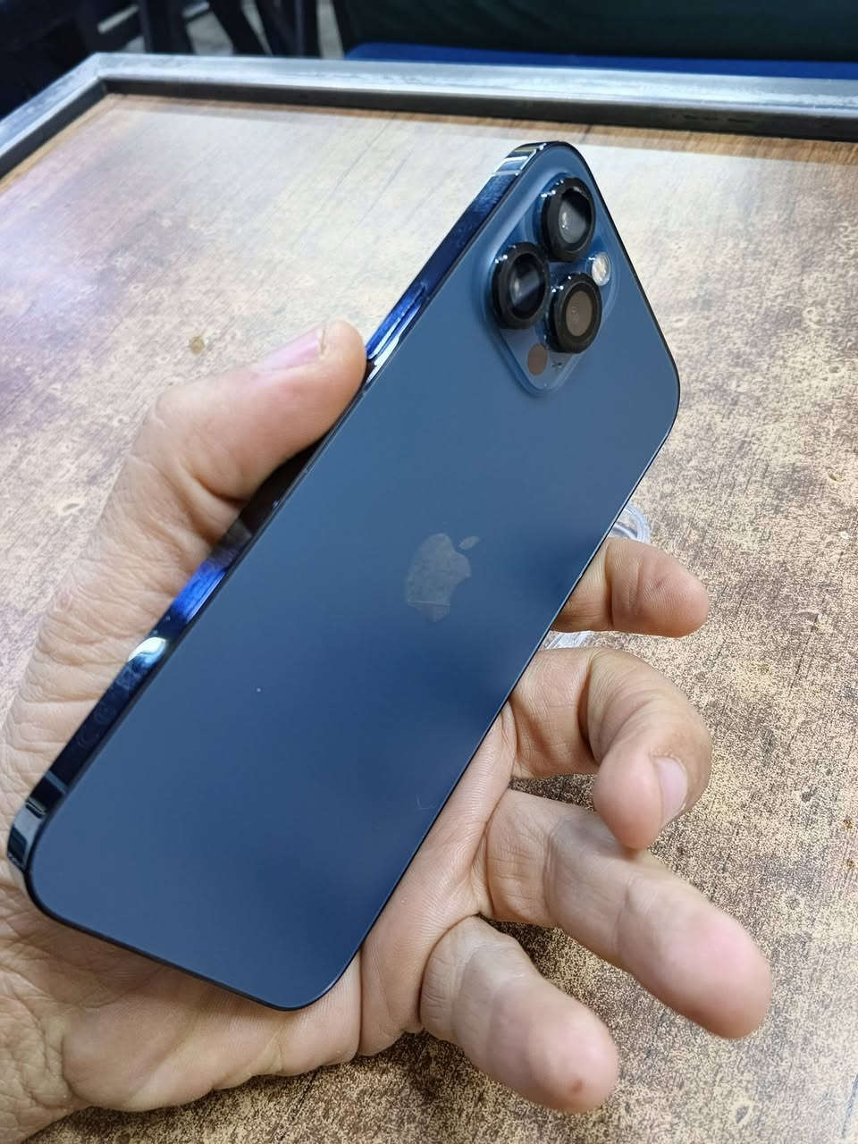 ايفون 12 برو ماكس 256 ماستر عربي شرق اوسط
بطارية 82 بلادي 
جهاز ممفتوح غير مفتوح وتر برووف نموذج AAA ماستر 
575 قفل السعر بدون نقاش جهاز مالتي ومحافض عليه كلش 
بغداد الاعظميه ***********
