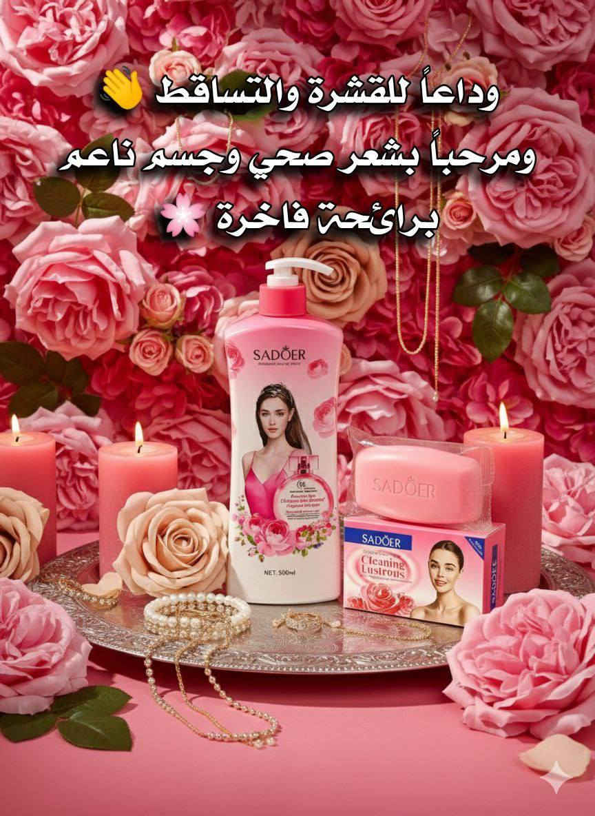 🌸✨ #عرض #العنايةالمتكامل #للشعروالجسم من #براندالكوري 🇰🇷SADOER  ✨🌸

إذا تعانين من القشرة المزعجة وتساقط الشعر وتبحثين عن حل فعّال وآمن بنفس الوقت، هذا العرض معمول خصيصاً إلج 💗

💗 شامبو SADOER ضد القشرة والتساقط
تركيبة مميزة تنظف فروة الرأس بعمق وتزيل القشرة من أول استخدام، وتساعد على تقوية جذور الشعر لتقليل التساقط بشكل ملحوظ.
يمنح الشعر نعومة، لمعان، ورائحة فاخرة تدوم لفترة طويلة 🌸
✔ ينظف الفروة بلطف
✔ يقلل القشرة والحكة
✔ يساعد على تقوية البصيلات
✔ يترك الشعر حيوي ومرتب

🧼 صابونة SADOER المعطرة للجسم
صابونة تنظيف عميق برائحة وردية أنثوية ناعمة، تزيل الأوساخ والدهون بلطف وتترك البشرة ناعمة ومشرقة بدون جفاف 💕
✔ رغوة غنية وكريمية
✔ نعومة فورية
✔ رائحة منعشة تدوم
✔ مناسبة للاستخدام اليومي

منشأ العرض كوريا 🇰🇷💯
سعر العرض ٩ الاف 
🚘يوجد خدمة توصيل لجميع محافظات العراق ٤ الاف🚘


**إذا كنت صاحب هذا الإعلان وتريد حذفه لأي سبب، رجاءا أرسل رسالة إلى الدعم الفني**