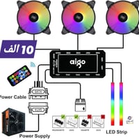 وحدة تحكم مراوح • ريموت IR • RGB