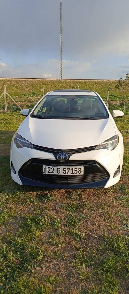 سلام عليكم سياره للبيع تويوتا كورولا موديل 2018 سياره فول مواصفات سياره فقط بها بابف باب خلف السائق رش سياره بدون دواخل سياره كلش حلوه سنويه رقم جديد باسم شرط التحويل عنوان كركوك اتصال ***********
