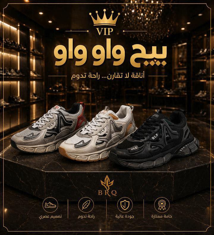 السلام عليكم احذيه رجالي بنسياكا عرض خاص كوالتي عالي قياسات من 41 إلى 45 عدد كارتون 15 قطعه سعر كارتون 140 الف وتوصيل مجاني بغداد وجميع محافضات تطلع عليك قطعه 9 الف الاستفسار على الخاص او وتساب ***********
